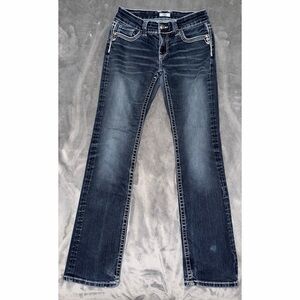 💙 Virgo Daytrip Bootcut Jeans with Conrast Stitching